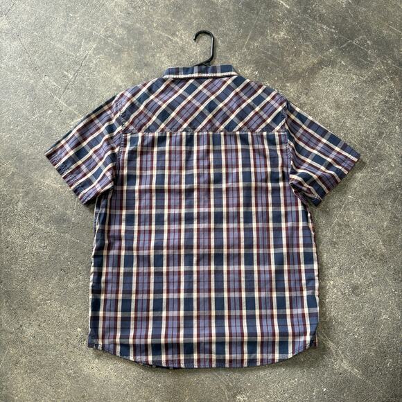 HippyTree Surf & Stone Shirt Mens M Blue Plaid Short Sleeve Button Up Outdoor - Picture 3 of 9